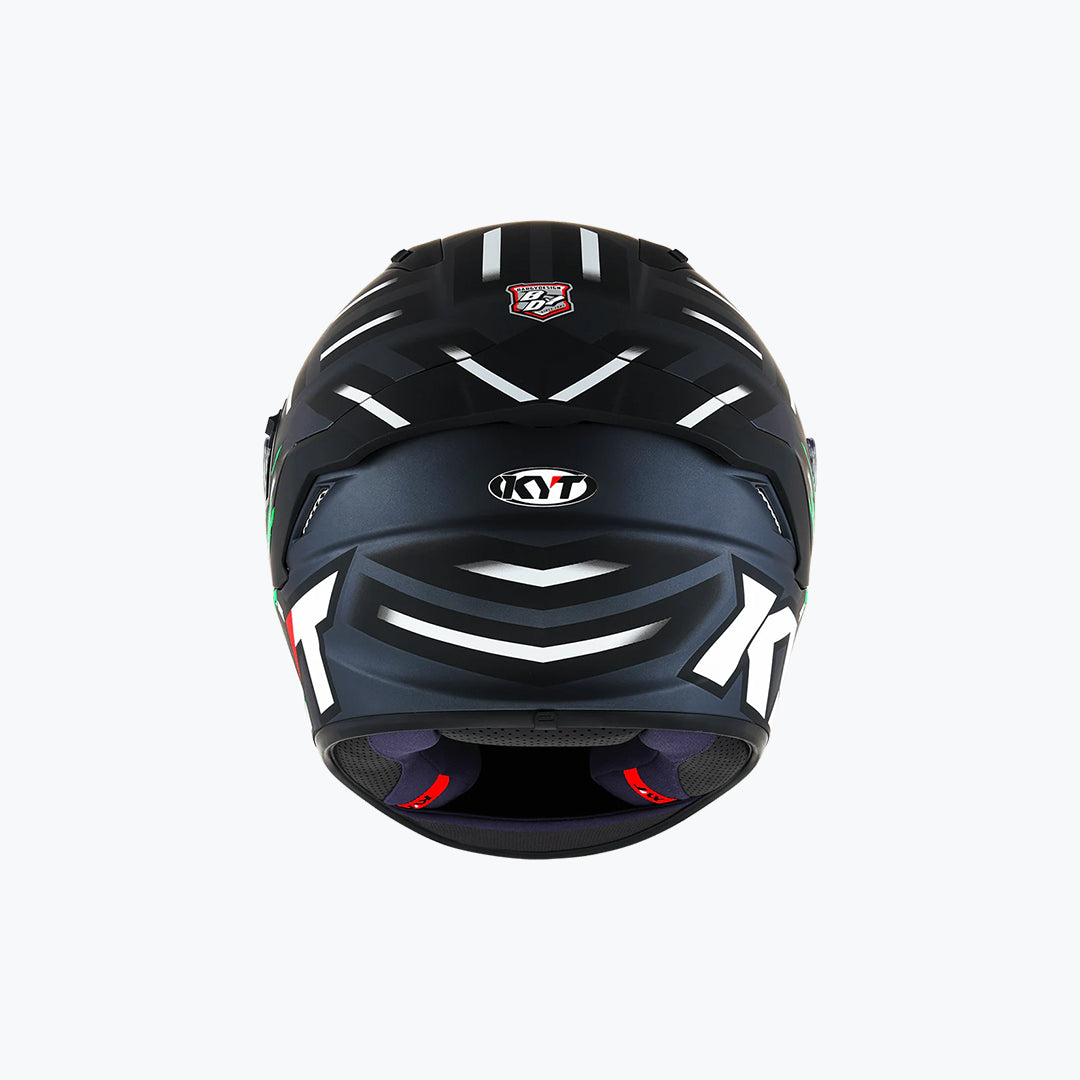 KYT NFR Flaming Matt Grey Green