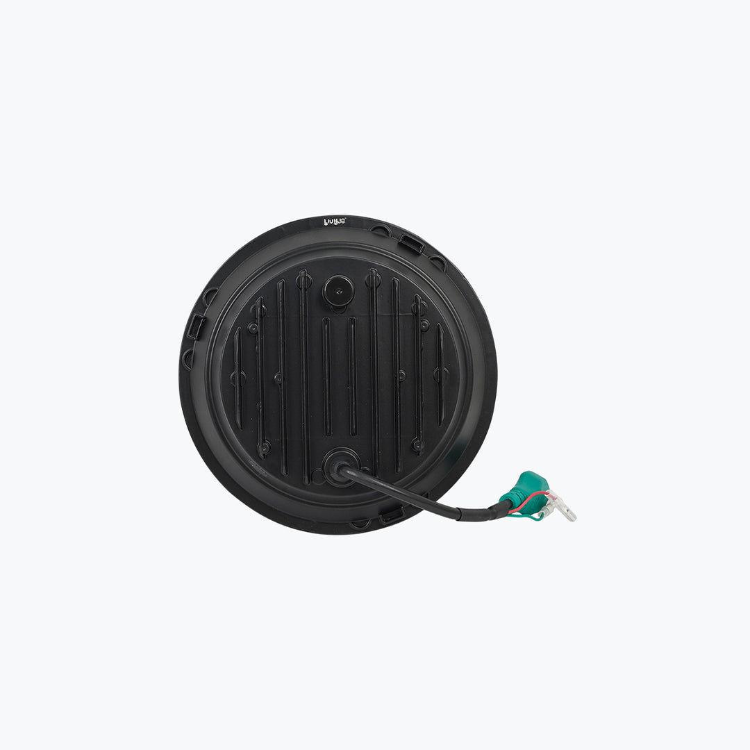 HJG HARLEY OVAL RING DRL HEADLIGHT