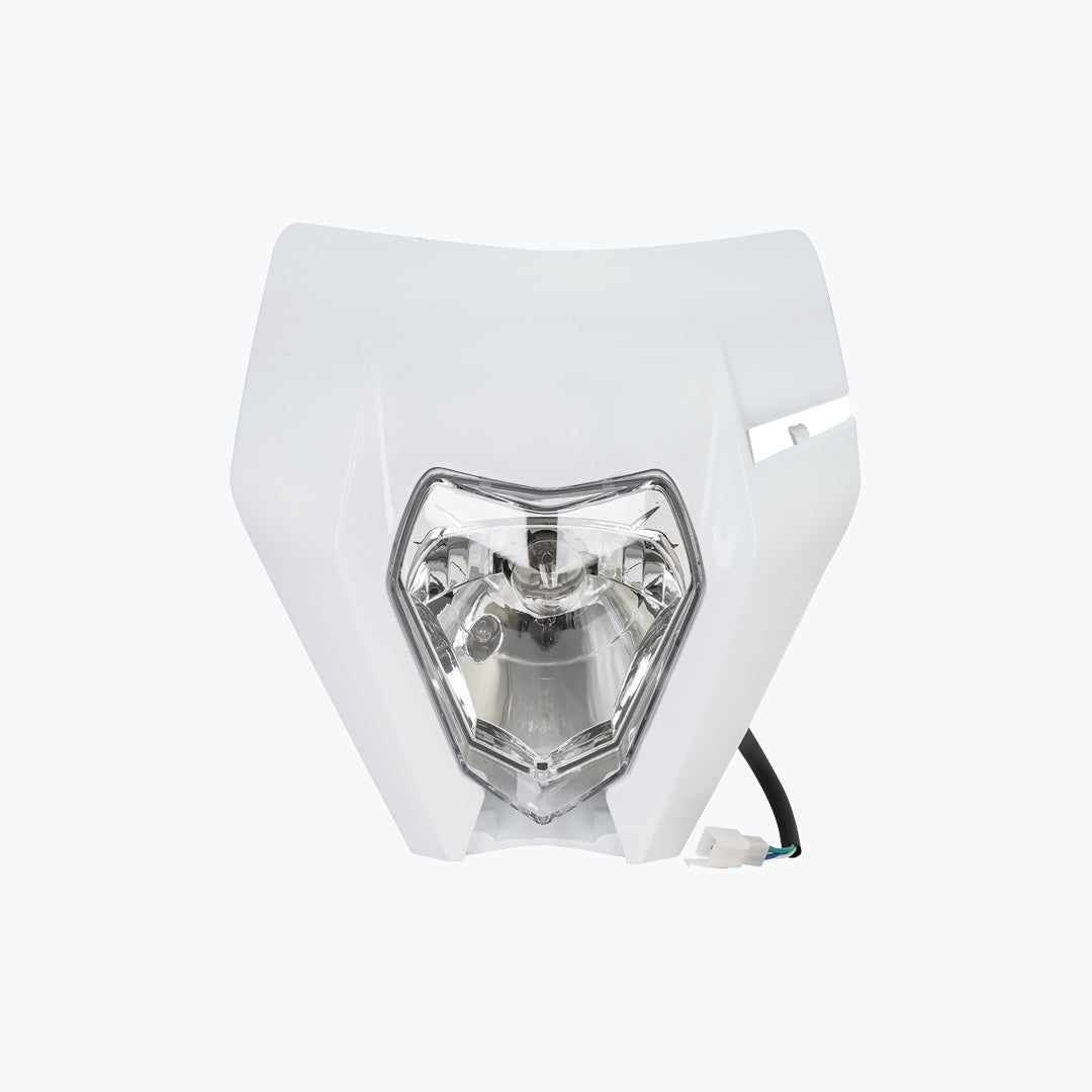 KTM EXC RALLY TYPE BULB HEADLIGHT BLACK / WHITE