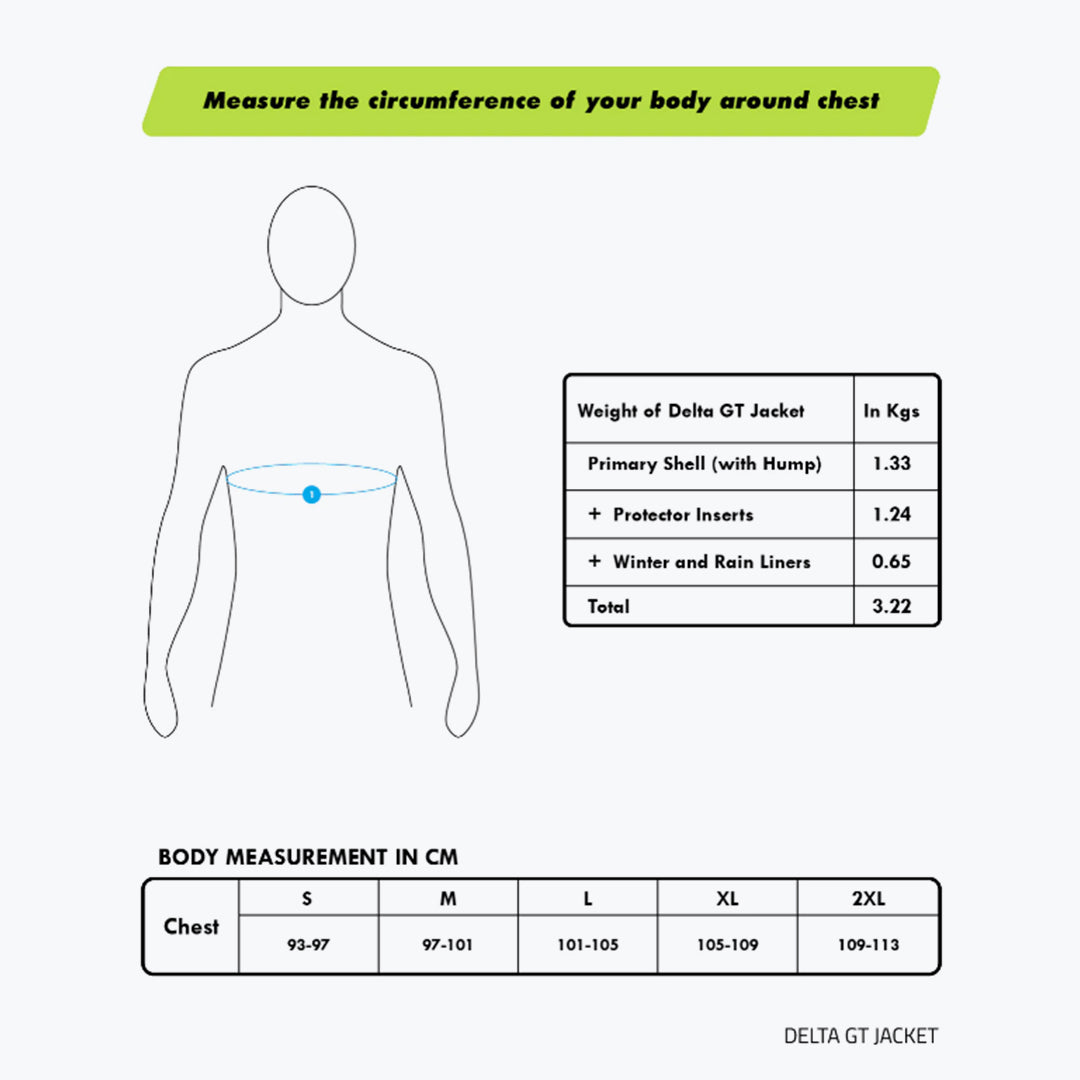 RYNOX Delta GT Jacket Black HI-VIZ Green