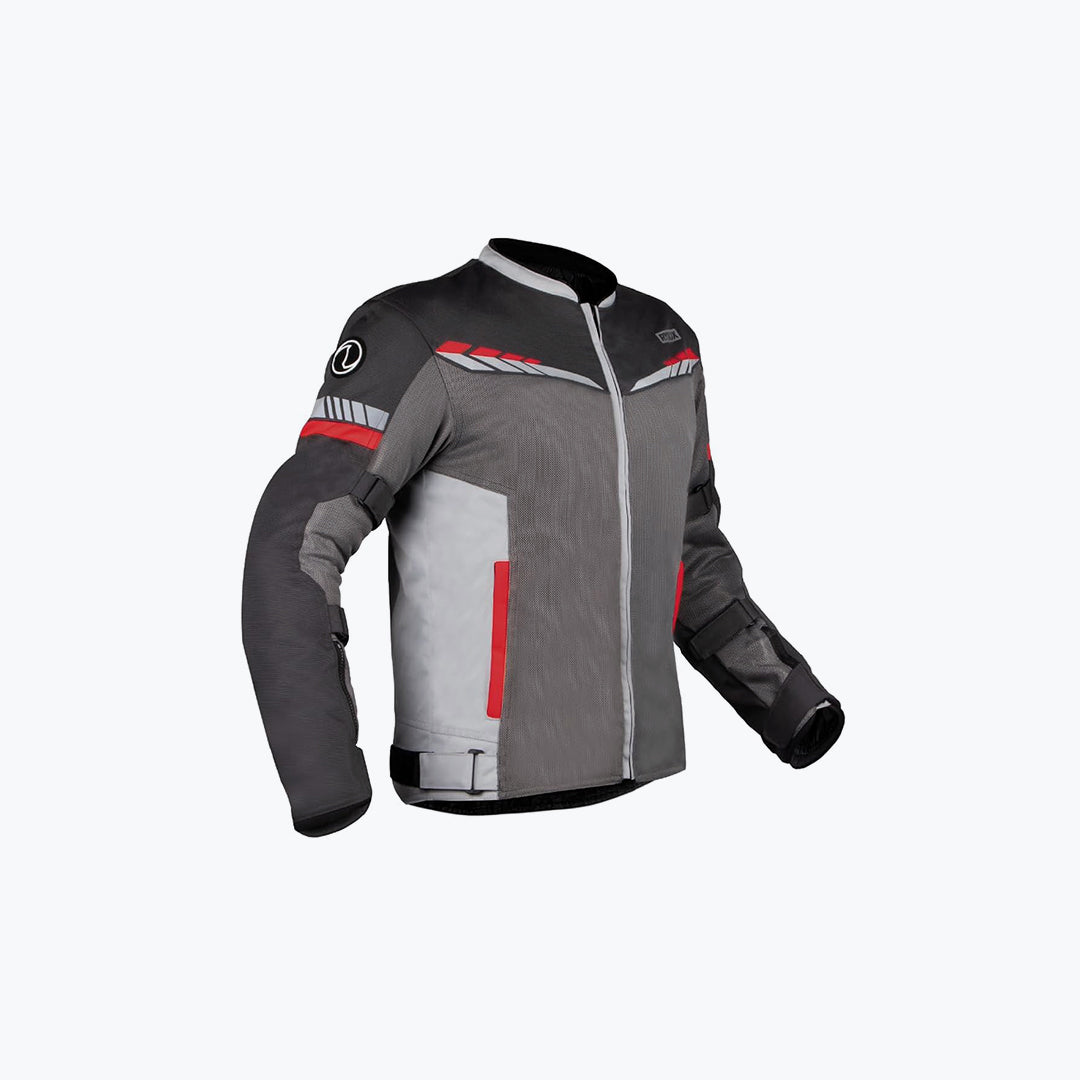 RYNOX Air GT 4 Jacket Dark Grey Red