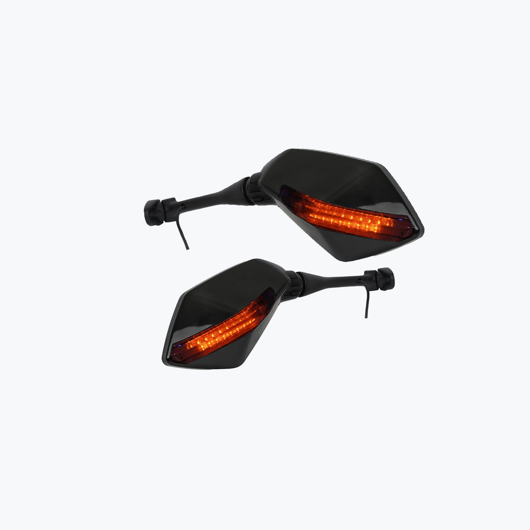 INDICATOR CRYSTAL LED 2 SIDE GLOSS BLACK MIRROR