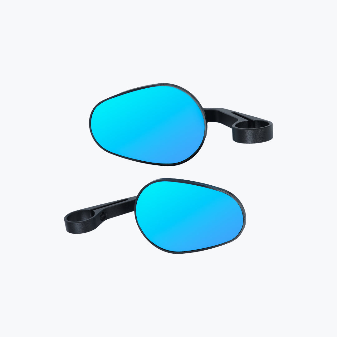 INVERTED GT OVAL MIRROR BLACK