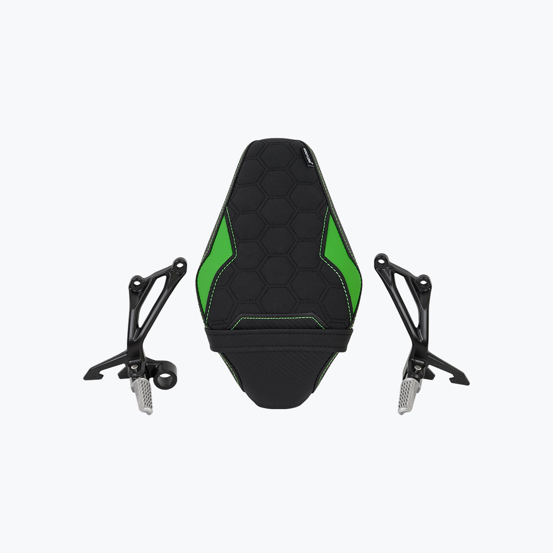 WOLFLINE Z900 SPORTSLINER SEAT GREEN WITH FOOTREST