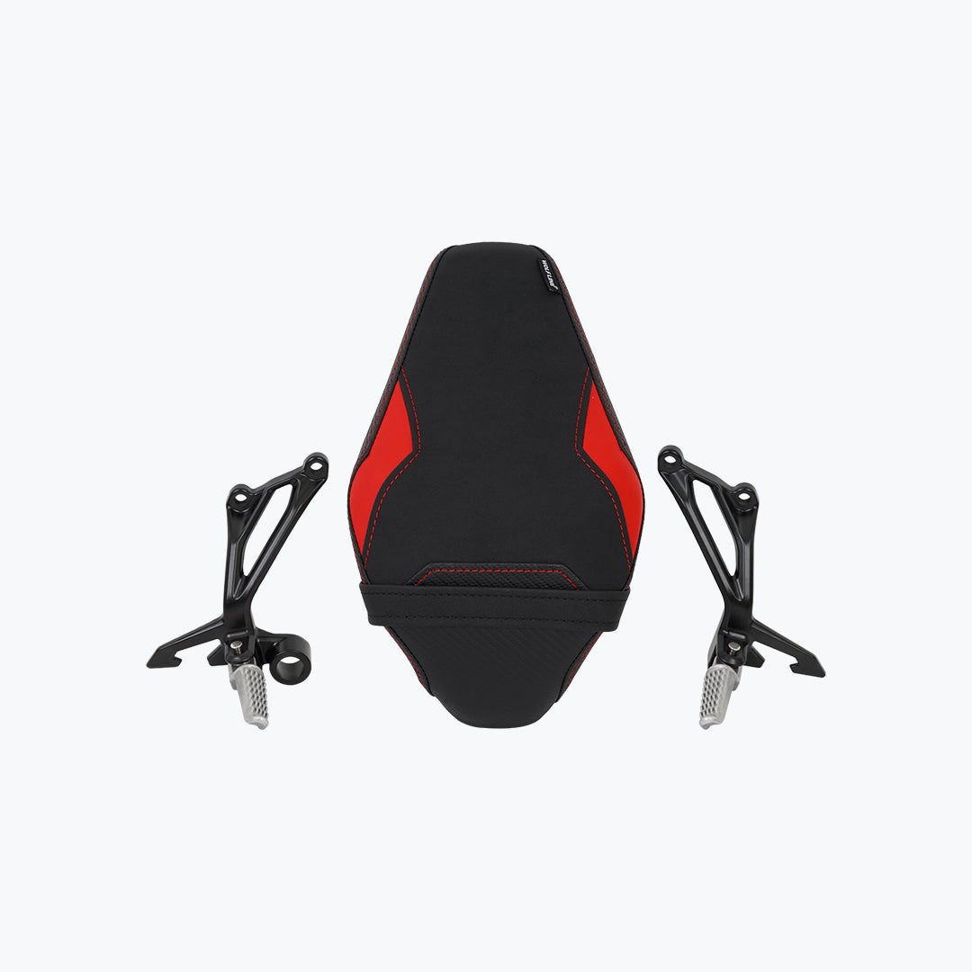 WOLFLINE Z900 SPORTSLINER SEAT RED WITH FOOTREST