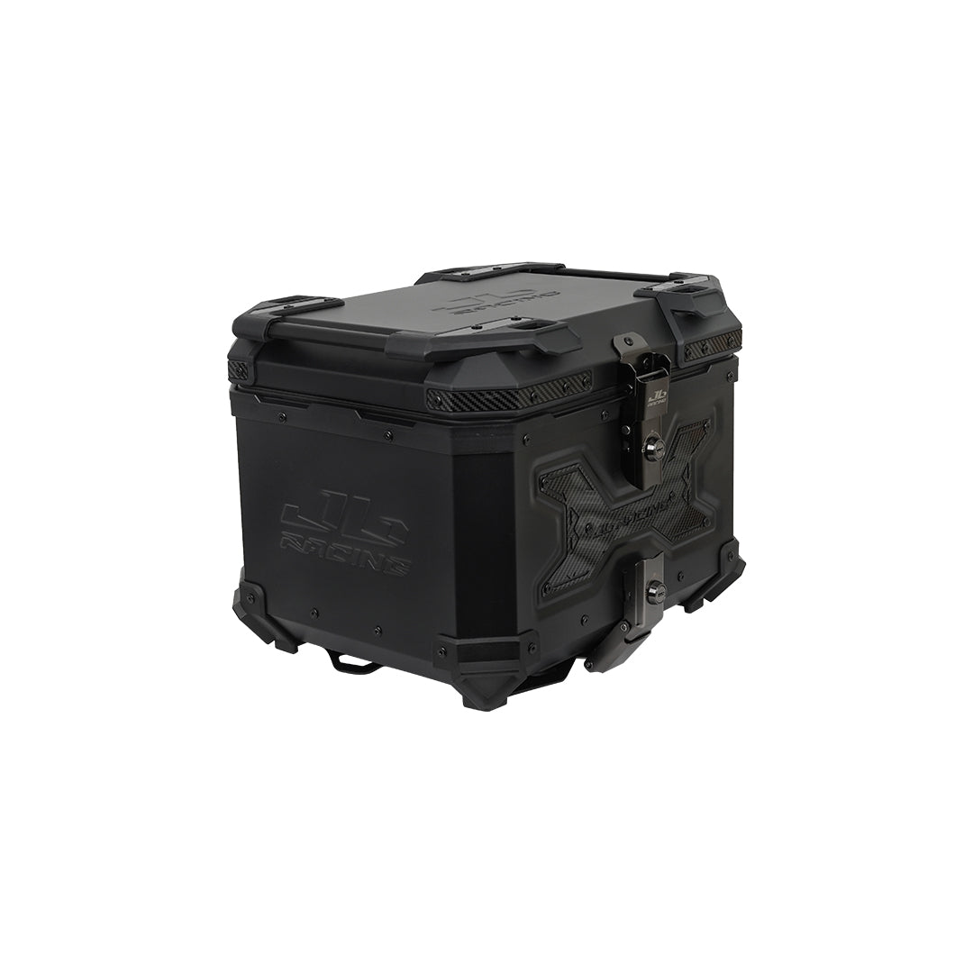 JB RACING Top Case 45L ROBO X CARBON BLACK PREMIUM WITH BACKREST PAD