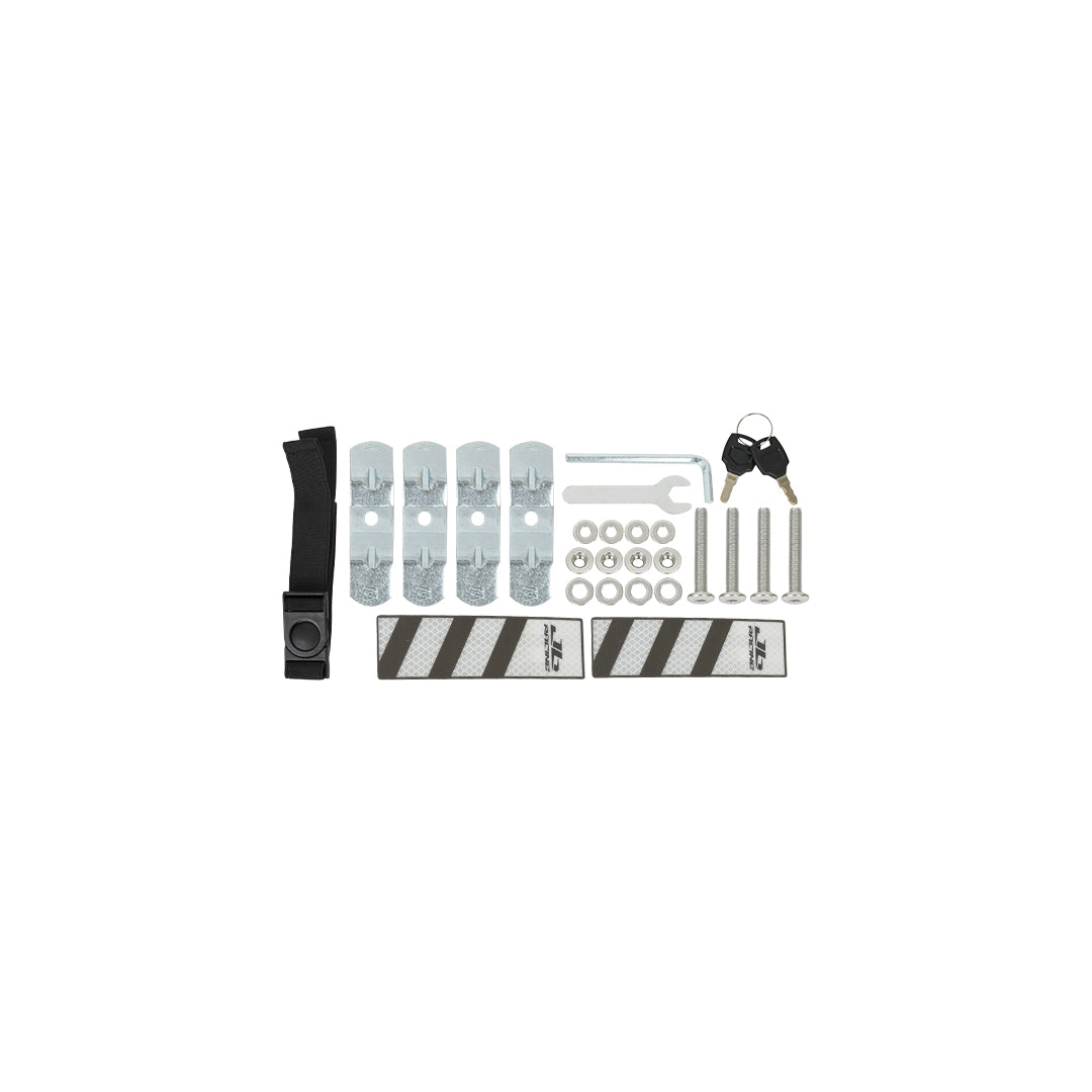 JB RACING Top Case 45L FENCE V2.0 PREMIUM BLACK WITH BACKREST PAD