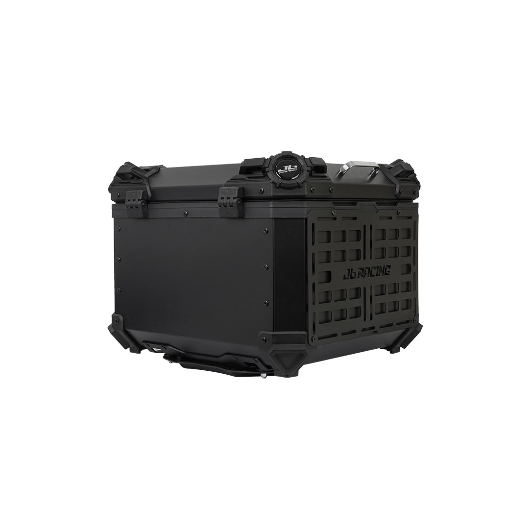 JB RACING Top Case 55L FENCE V1.0 PREMIUM BLACK WITH BACKREST PAD