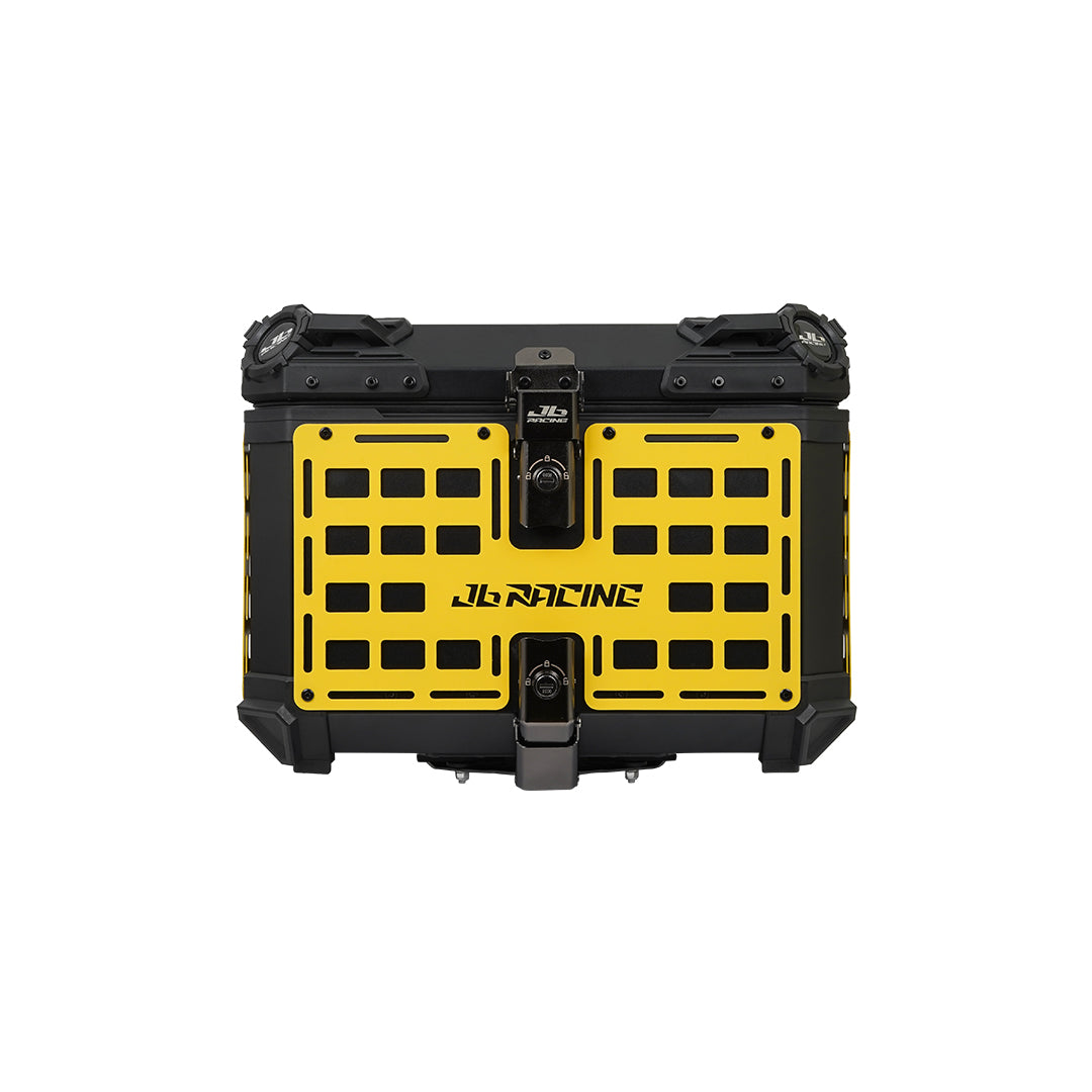 JB RACING Top Case 55L FENCE V1.0 PREMIUM BLACK WITH BACKREST PAD
