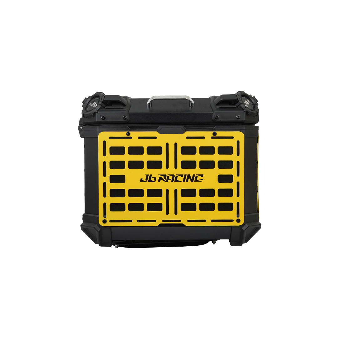 JB RACING Top Case 55L FENCE V1.0 PREMIUM BLACK WITH BACKREST PAD