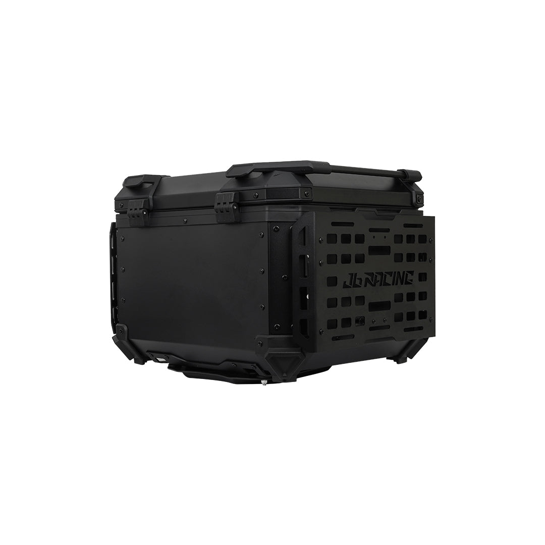 JB RACING Top Case 55L FENCE V2.0 PREMIUM BLACK WITH BACKREST PAD