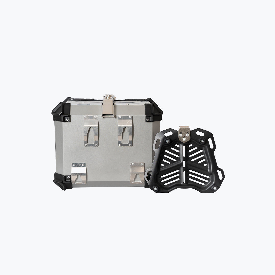 Top Case X45L Aluminium Silver With Back Rest Pad