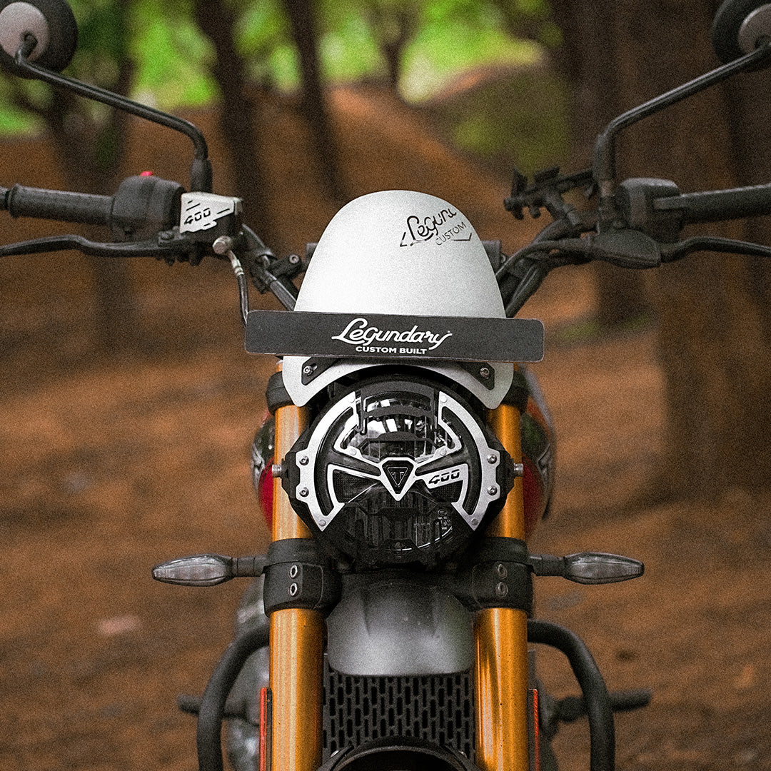 LEGUNDARY TRIUMPH SCRAMBLER 400/400XC ZEPHYR VISOR SILVER