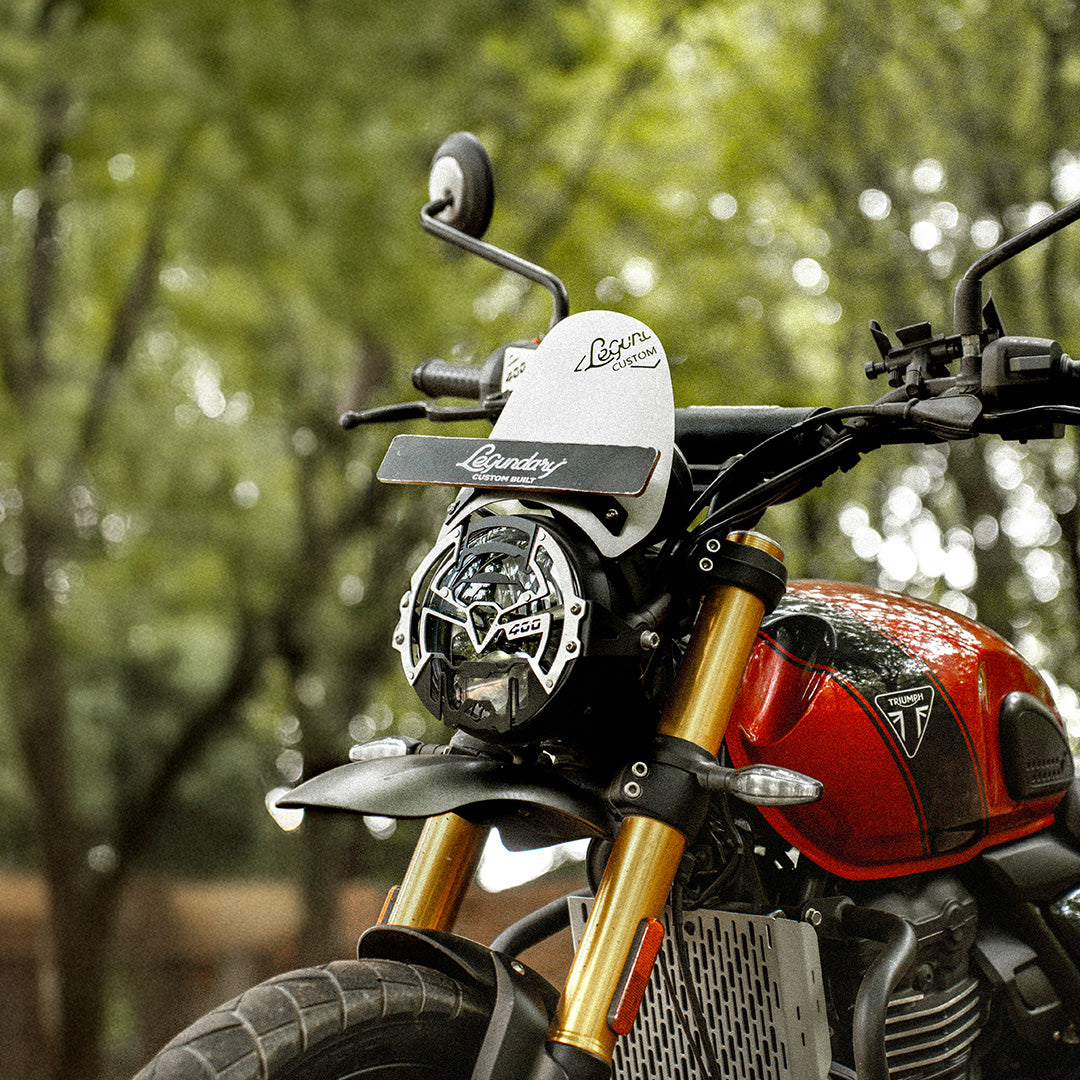 LEGUNDARY TRIUMPH SCRAMBLER 400/400XC ZEPHYR VISOR SILVER