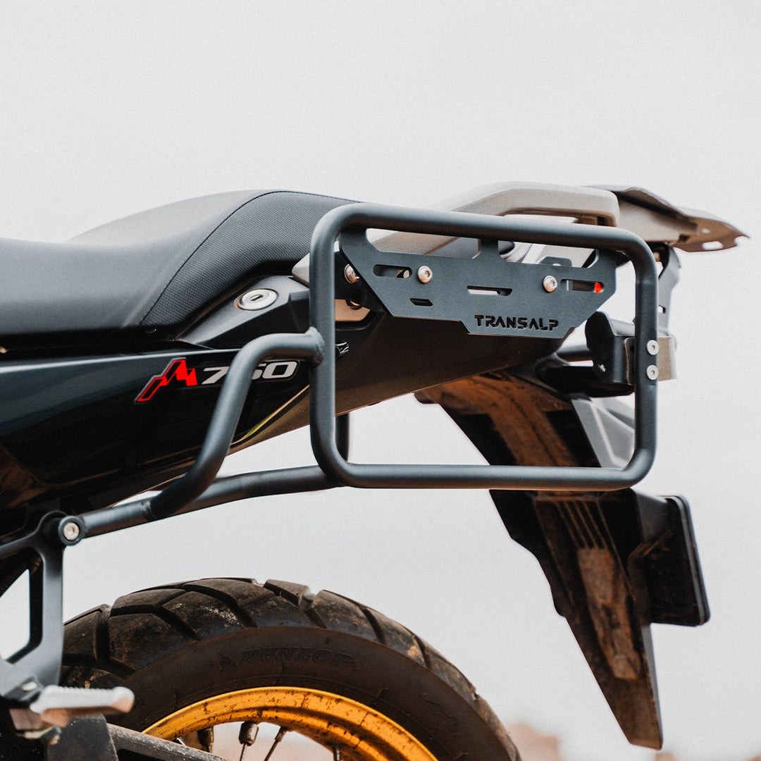 Legundary HONDA Transalp 750 Fort Knox Saddle Stay/Side Box Mount Silver