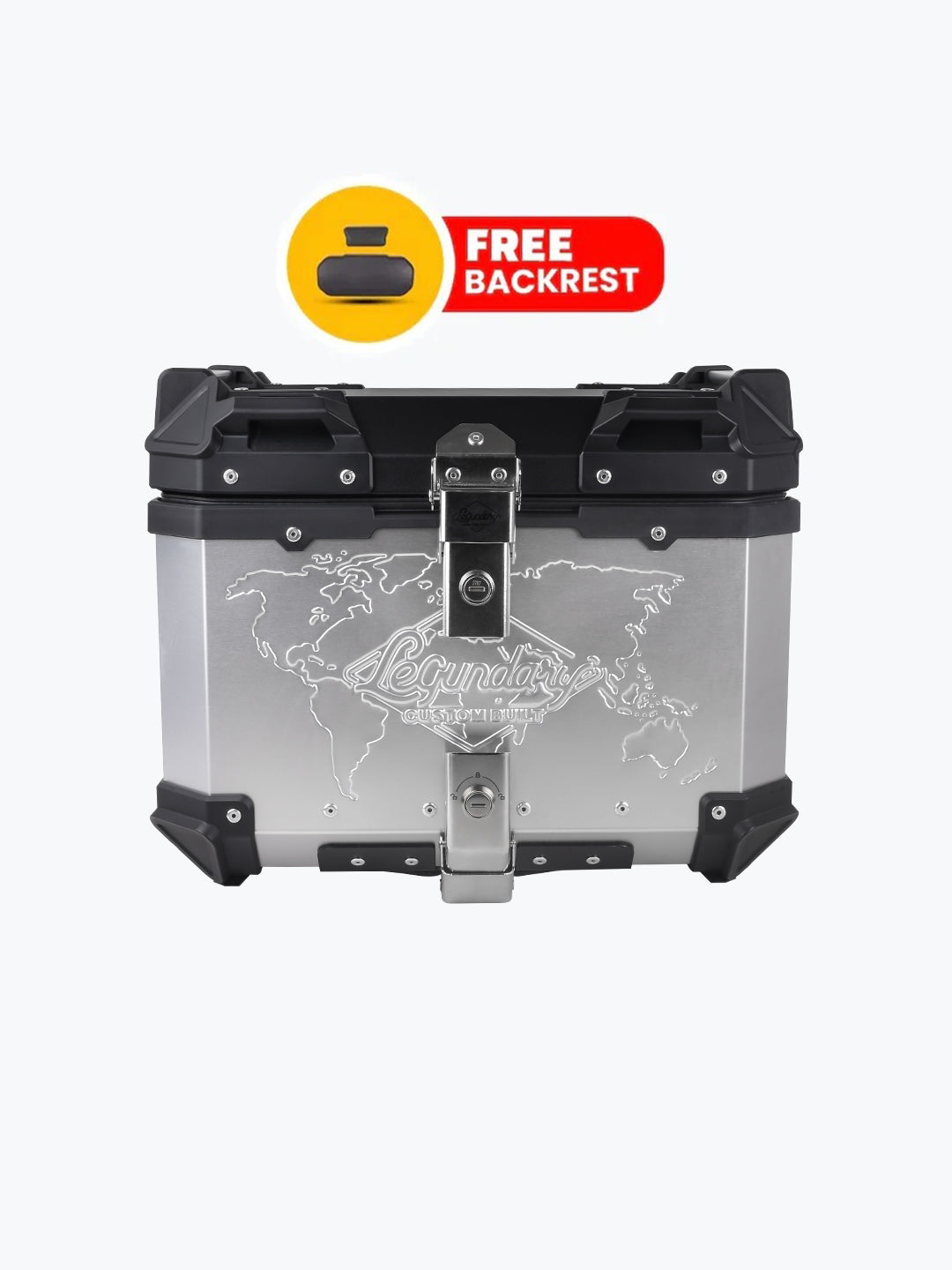 Legundary Fort Knox Series TC 45L Aluminium With Backrest Pad