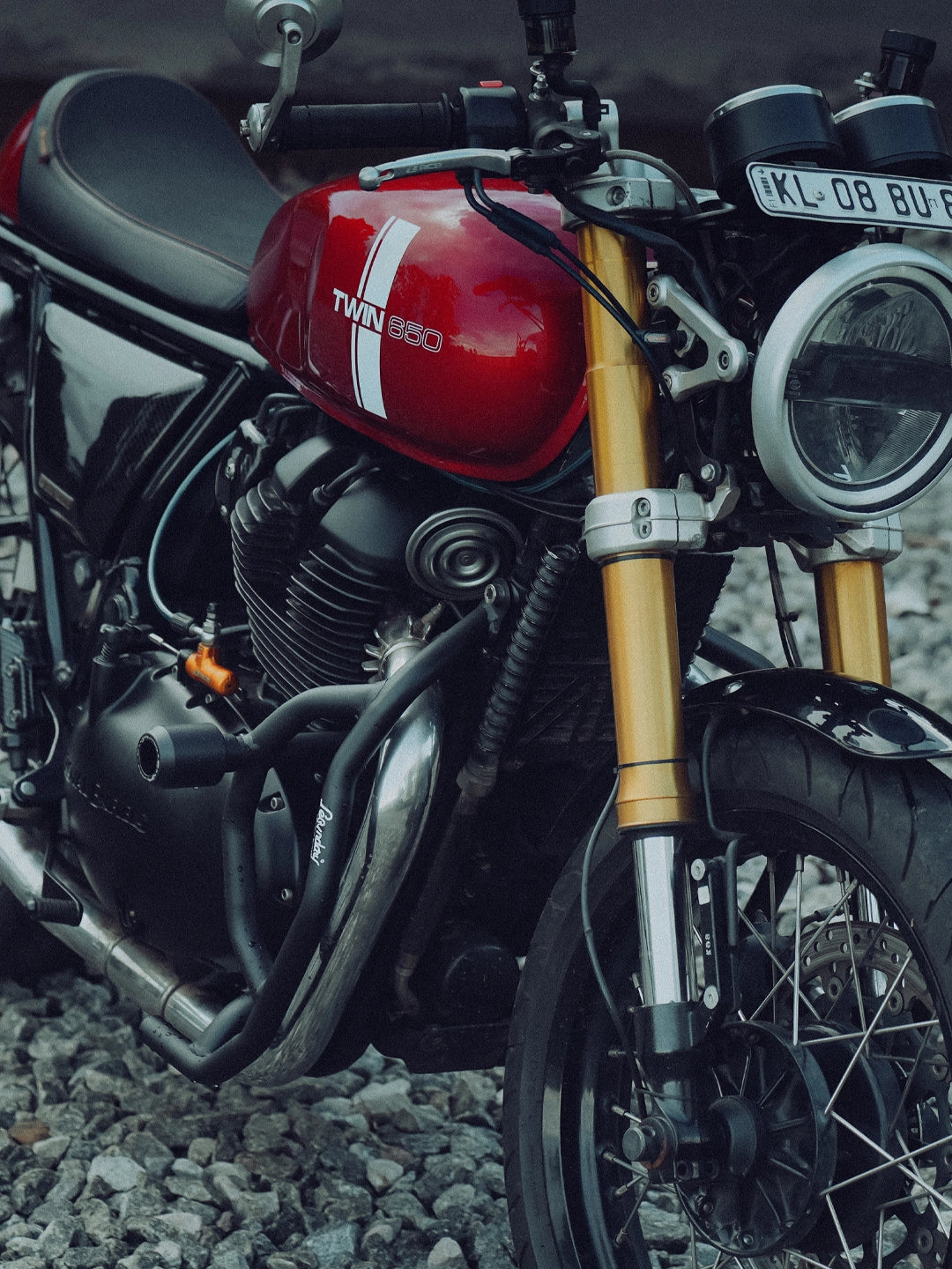 Legundary Interceptor 650 Thanos Crash Guard With Slider