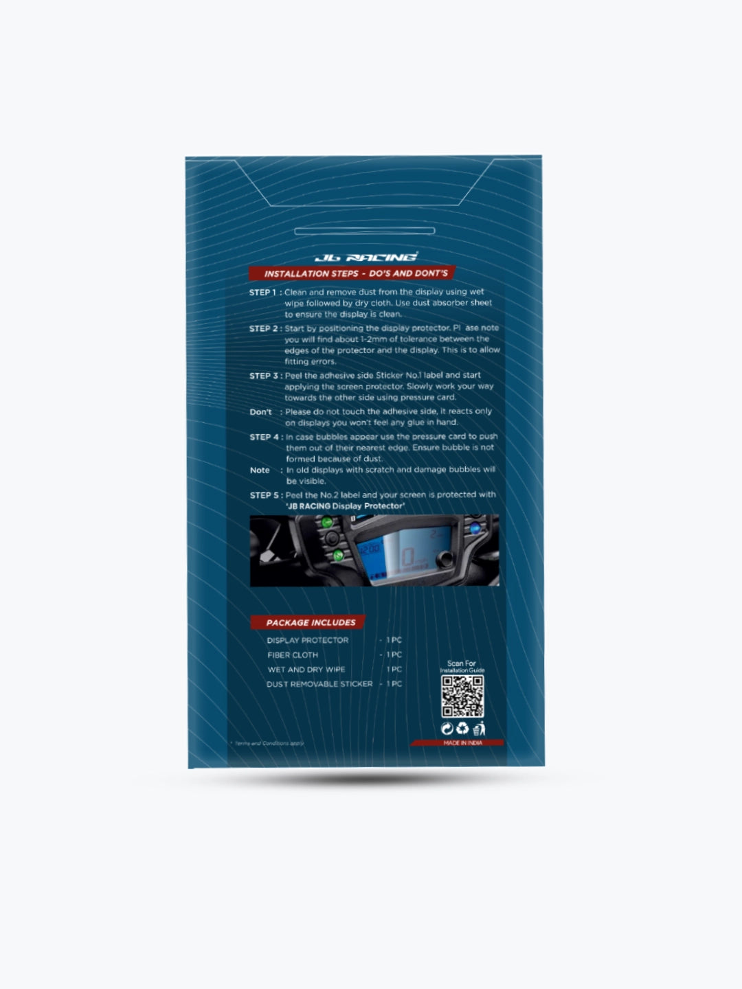 Jb Racing Meter Display Guard NS & RS 200