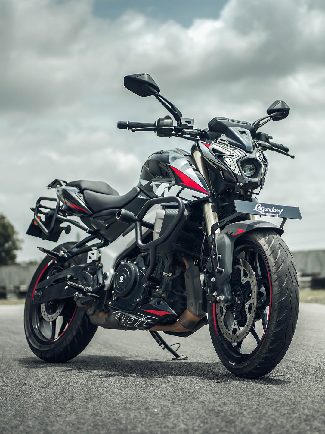 Legundary Bajaj Pulsar NS400Z Pegasus Crash guard With Slider