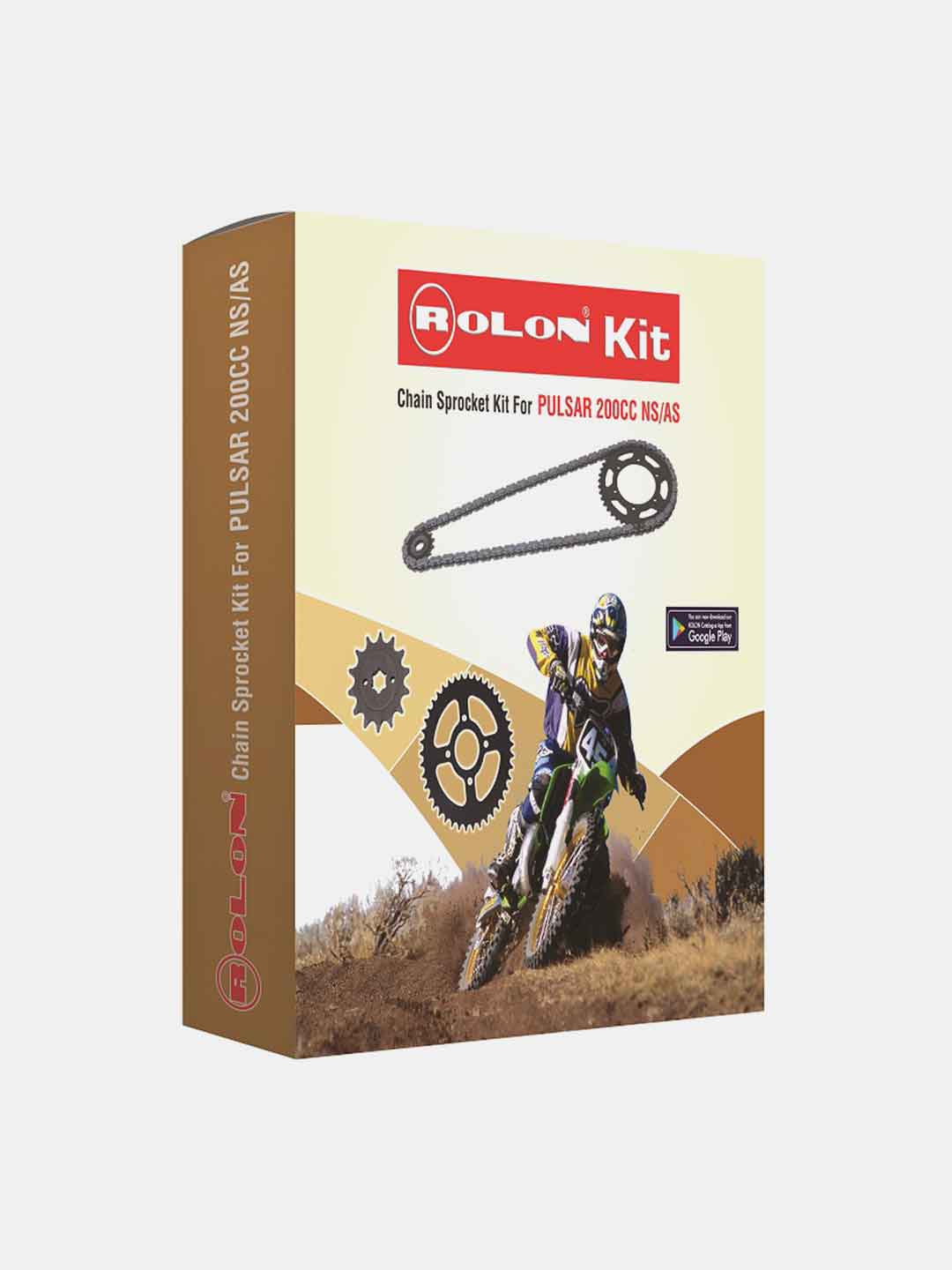 ROLON CHAIN SPROCKET KIT Pulsar RS 200 SILVER 218