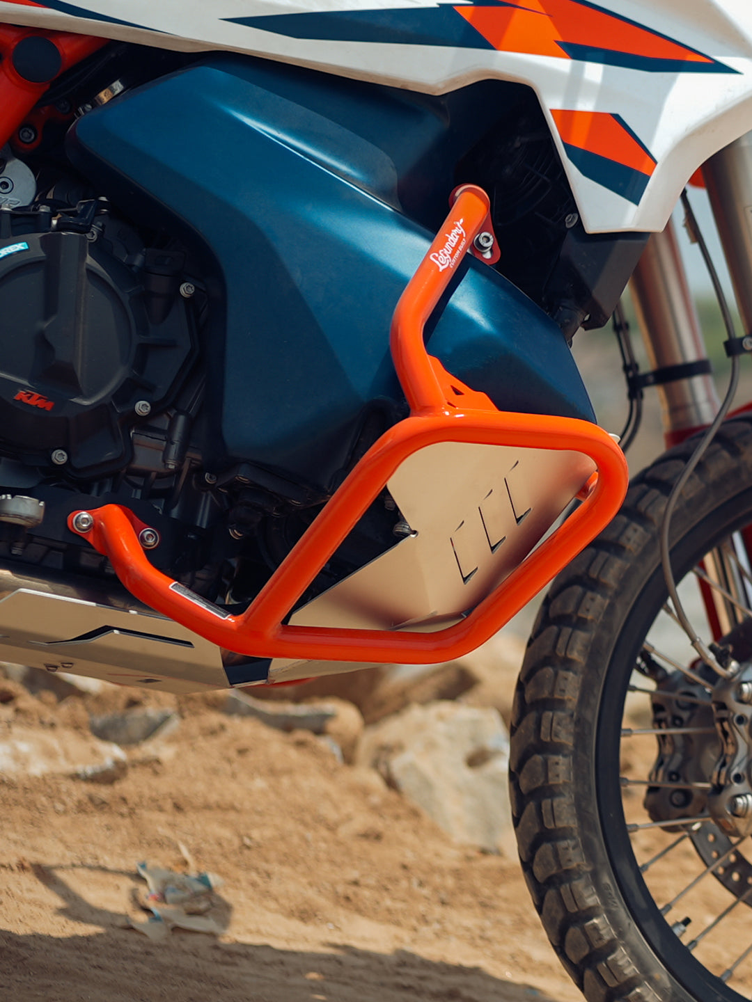 Legundary KTM ADV 890 Bellator Lower Crash Guard Orange