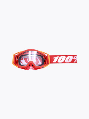 100% Goggles Red Orange Plain Tint Without Box