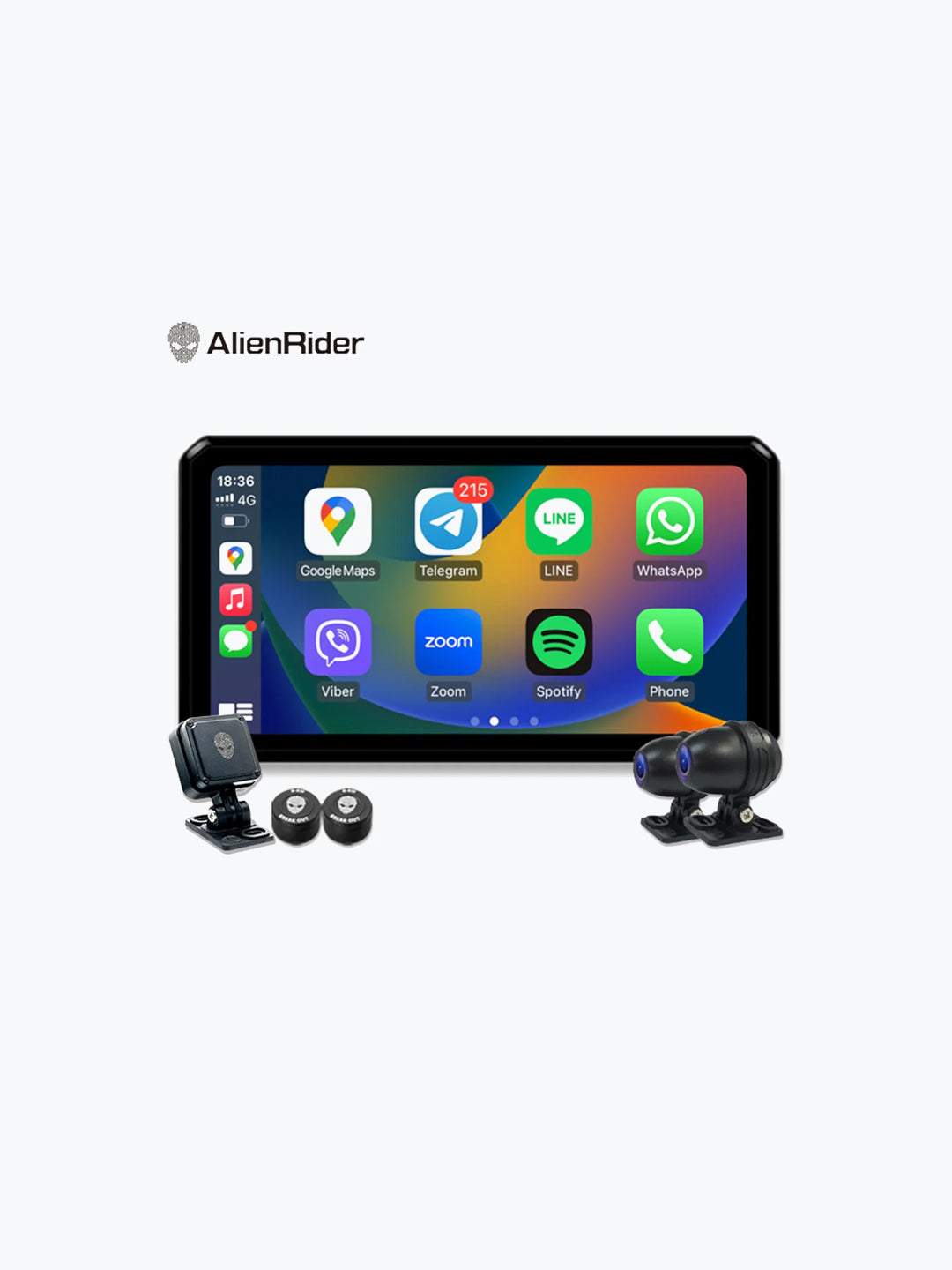 Alien Rider M2 PRO Dual camera and TMPS with Radar