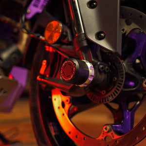 LEGUNDARY KTM DUKE 390 GEN 3/250 GEN 3 ROTEX WHEEL SLIDER SLV BLK
