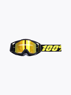 100% Goggles Black Gold Tint With Box