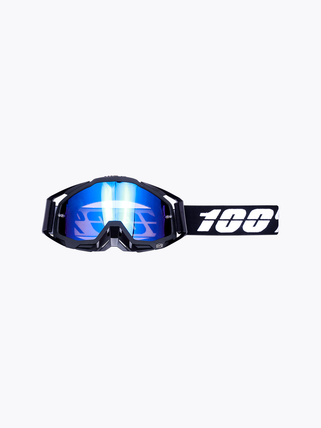 100% Goggles Black Blue Tint Without Box