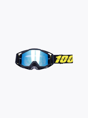 100% Goggles Black Blue Tint With Box