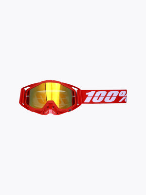 100% Goggles Red Gold Tint With Box