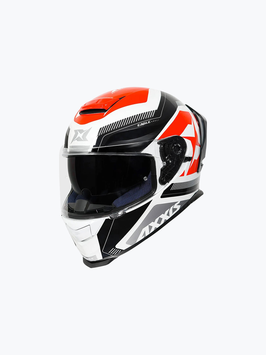 Axxis Eagle SV Illes Gloss FLU Red Full Face Helmet