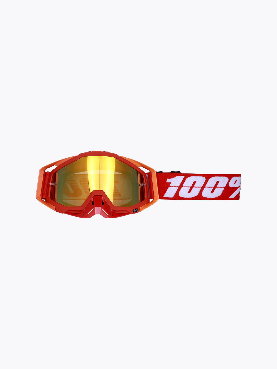 100% Goggles Red Orange Gold Tint With Box