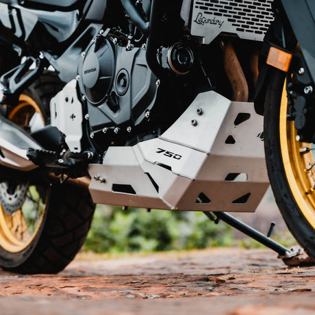 Legundary HONDA Transalp 750 Vambrace Bash Plate Silver