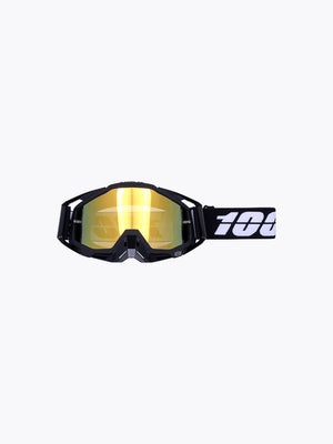 100% Goggles Black Gold Tint With Box