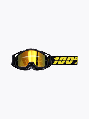 100% Goggles Black Gold Tint With Box