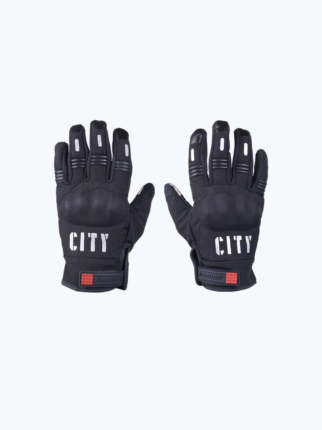 City Full Gloves Touch Black