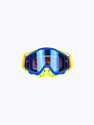 100% Goggles Fluo Green Blue Tint Without Box