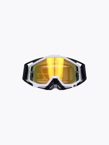 100% Goggles Black White Gold Tint Without Box