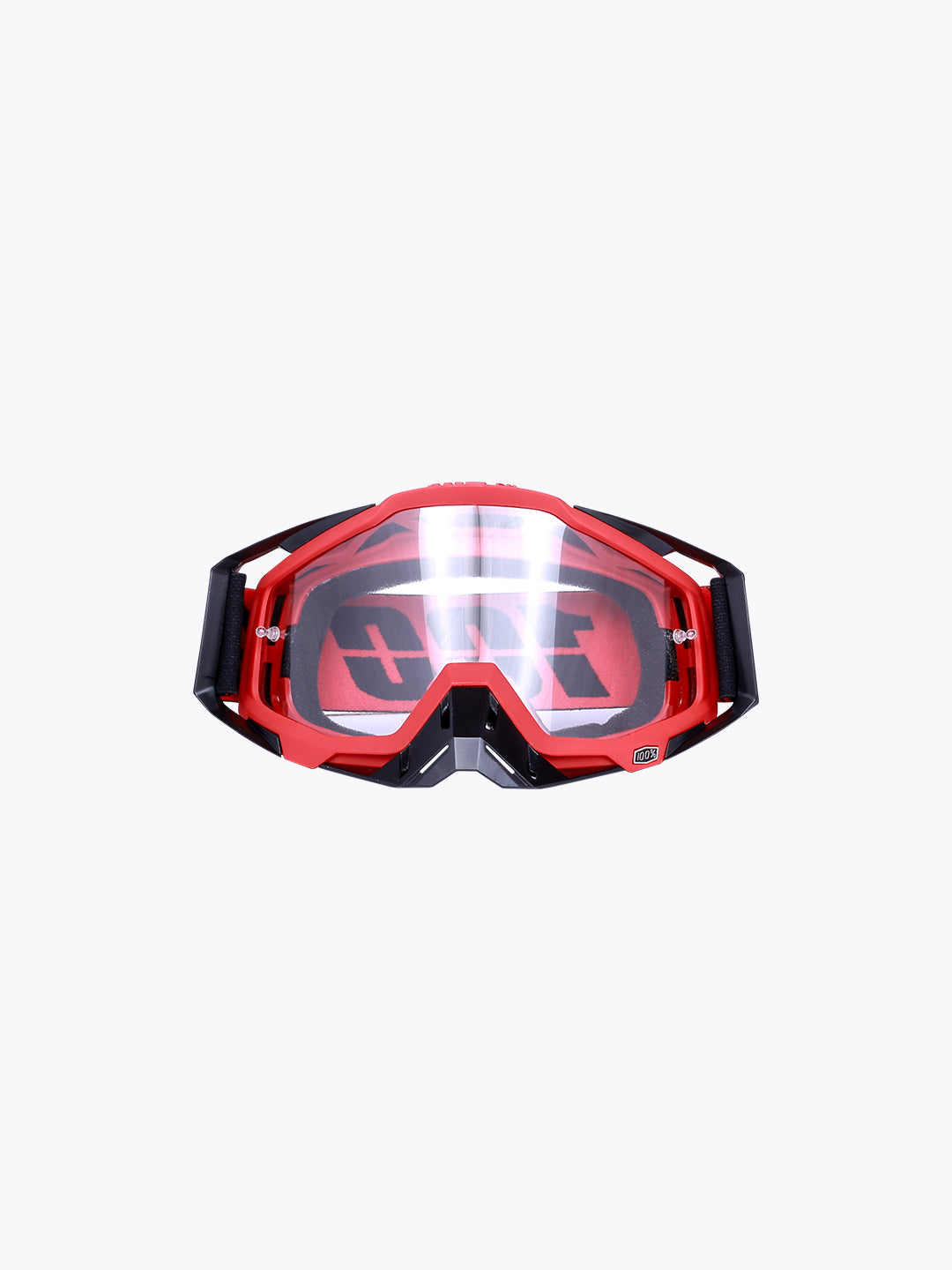 100% Goggles Black Red Plain Tint Without Box