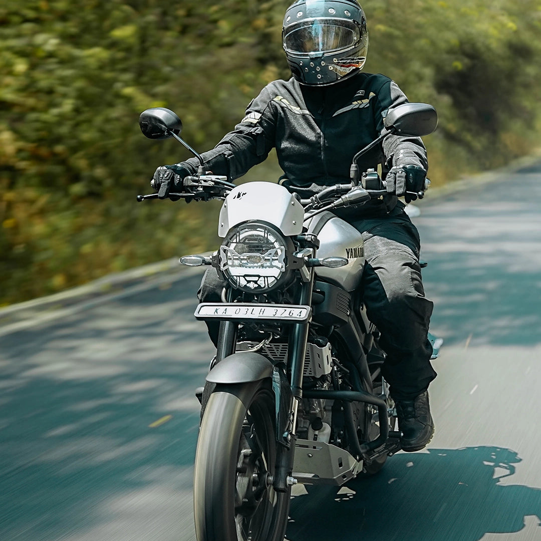 Legundary YAMAHA XSR 155 COSMIC HEADLIGHT GRILL BLACK SILVER