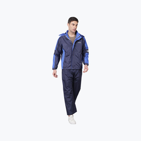 Dollar DPR 805 Men Seam Sealed Rain Suit Black Blue