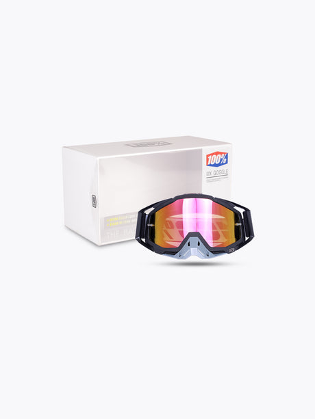 100% Goggles Grey Black Gold Tint With Box