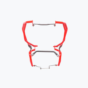 Legundary TVS APACHE RTX 300 RAPTOR CRASH GUARD UPPER & LOWER SET RED