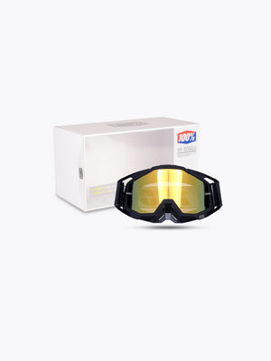 100% Goggles Black Gold Tint With Box