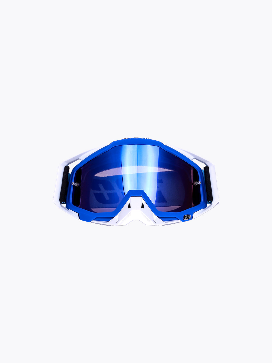 100% Goggles White Blue Tint Without Box