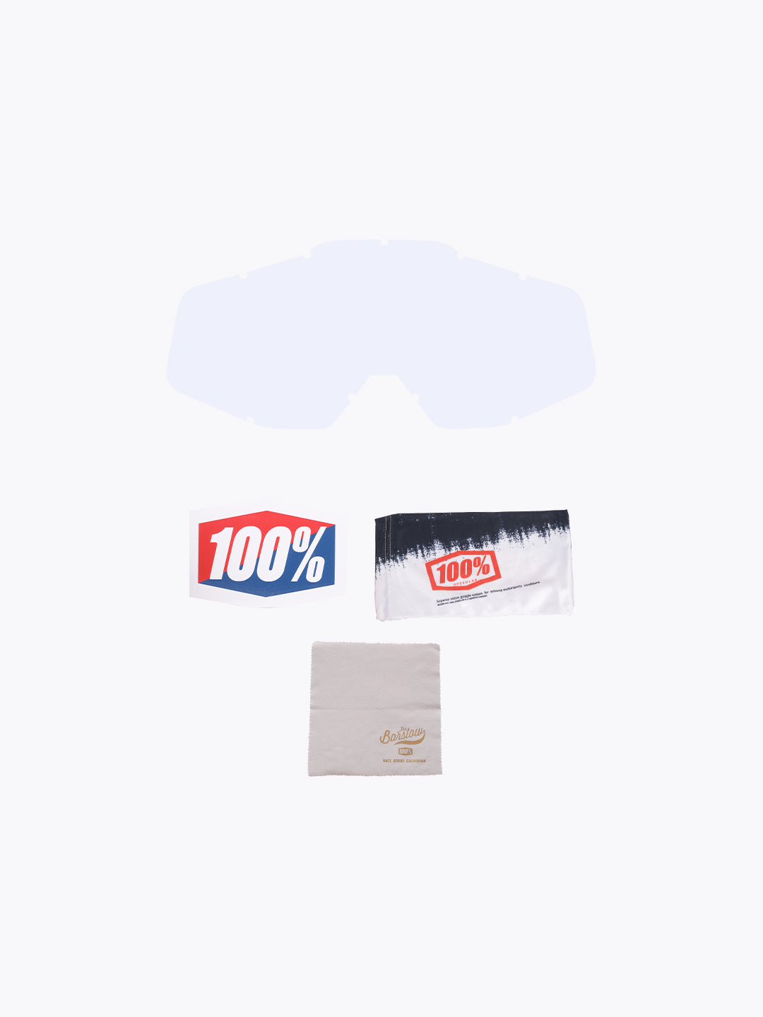 100% Goggles Grey Gold Tint With Box