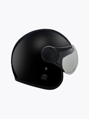 Vega Jet With Visor Black