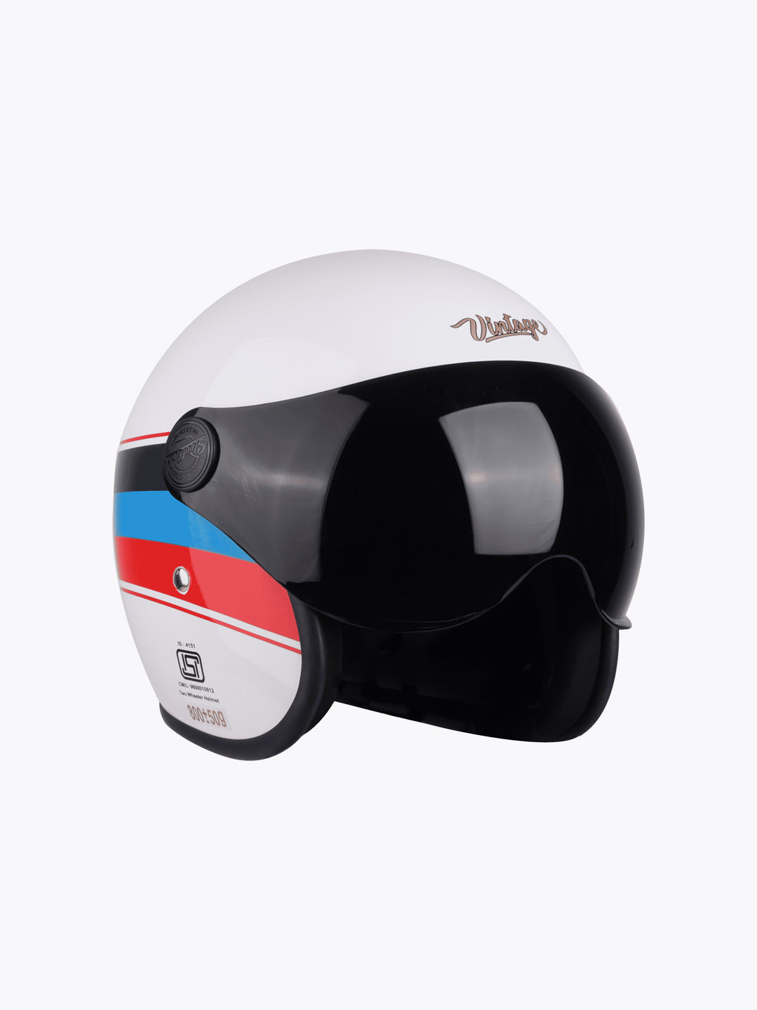 Steelbird SBH 54 Vintage S1 Glossy White Red